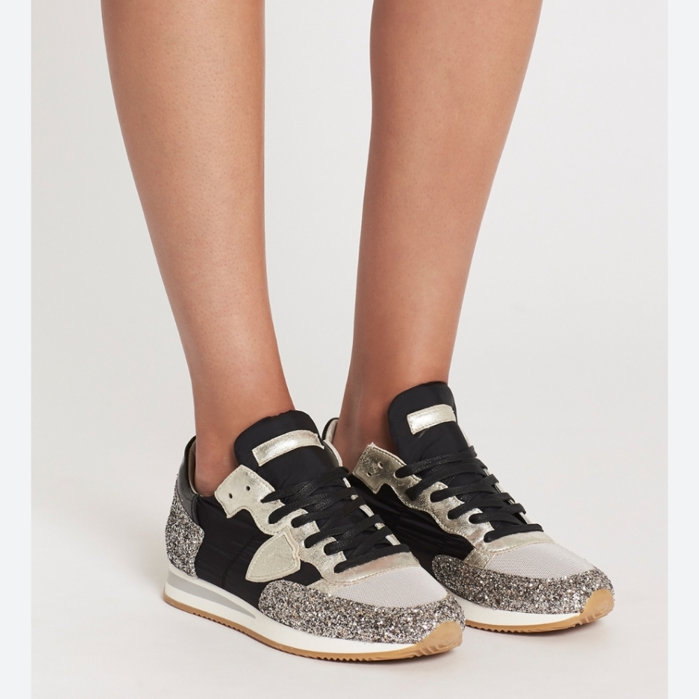 PHILIPPE MODEL TRPX LD - Noir Platine size 40 (9.5) NWOB